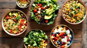 découvrez 5 recettes de bowls complets, équilibrés et faciles à préparer, qui rassasient sans alourdir. des idées de combos sains et gourmands, parfaits pour savourer les saveurs de saison tout en restant léger.