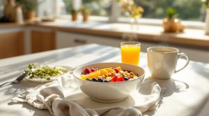 découvrez des idées de petits-déjeuners sains et gourmands, parfaits pour réveiller votre corps en douceur et démarrer la journée plein d'énergie, sans brusquer votre organisme.