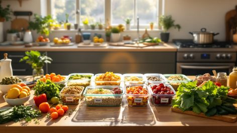 découvrez comment préparer 10 bases le dimanche pour concocter facilement 5 dîners express toute la semaine. gagnez du temps en cuisine grâce au batch cooking et à nos astuces pratiques !