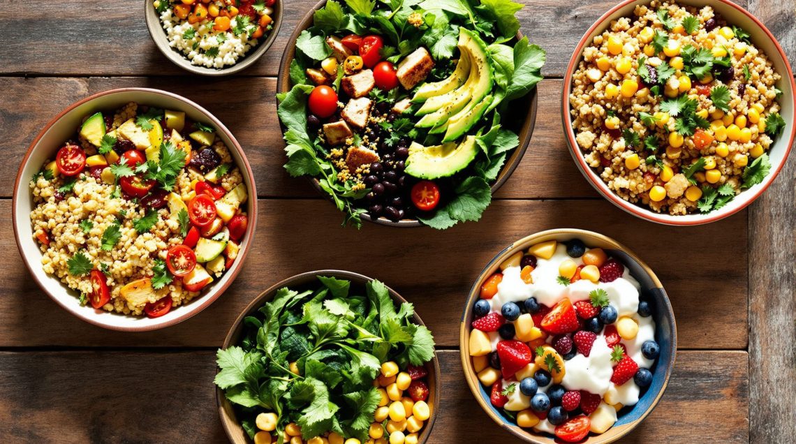 découvrez 5 recettes de bowls complets, équilibrés et faciles à préparer, qui rassasient sans alourdir. des idées de combos sains et gourmands, parfaits pour savourer les saveurs de saison tout en restant léger.