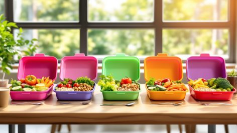 découvrez 5 formules de lunchbox équilibrées parfaites pour le bureau. des idées de repas sains et variés pour éviter les fringales et booster votre énergie toute la journée.