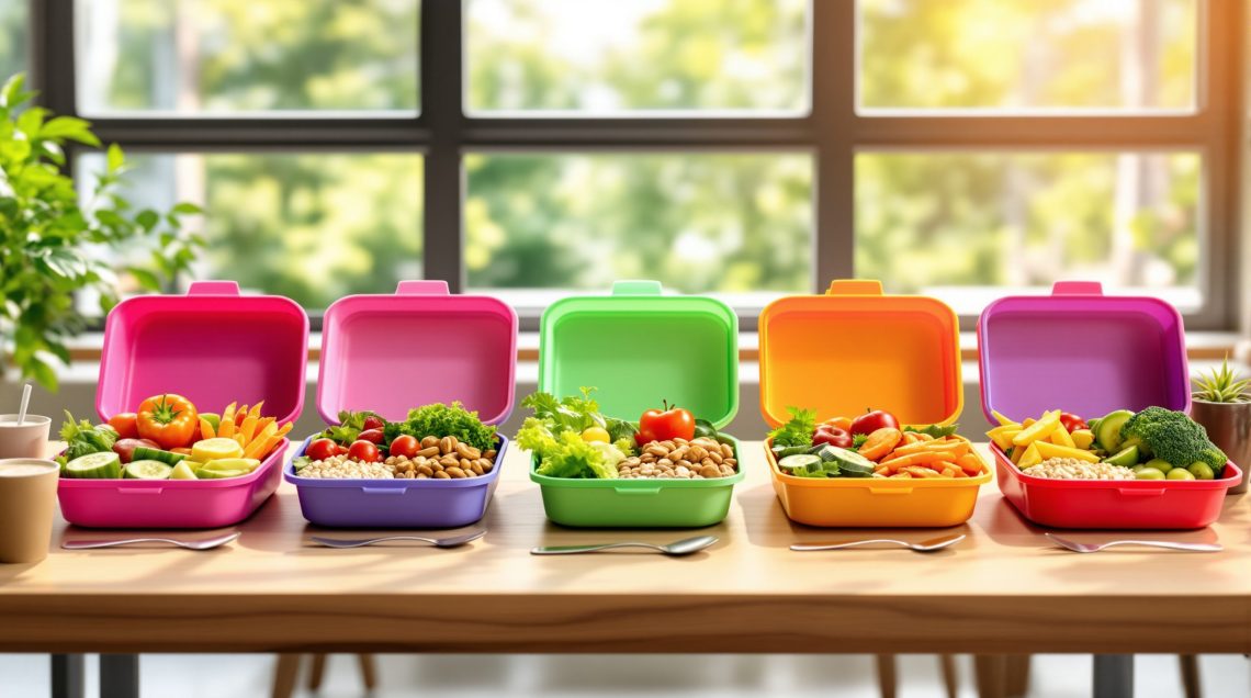 découvrez 5 formules de lunchbox équilibrées parfaites pour le bureau. des idées de repas sains et variés pour éviter les fringales et booster votre énergie toute la journée.