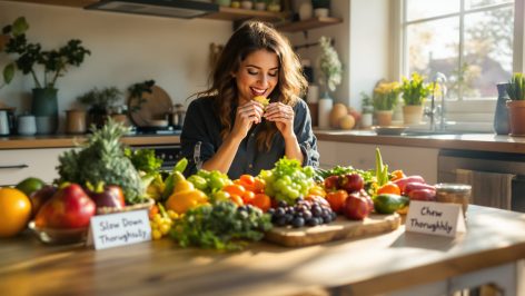 découvrez comment la mastication consciente peut améliorer votre digestion. suivez nos conseils et astuces simples pour manger en pleine conscience et favoriser votre bien-être intestinal au quotidien !