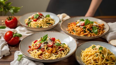 découvrez 4 recettes de sauces rapides, légères et réconfortantes pour accompagner vos pâtes du soir. idéal pour un dîner équilibré et gourmand sans culpabiliser !